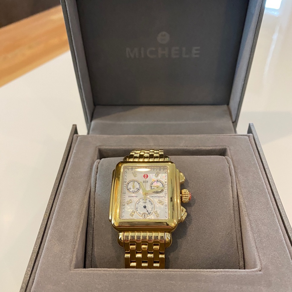 Michele Gold Watch